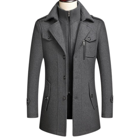 Ryder | Double Collar Wool Coat