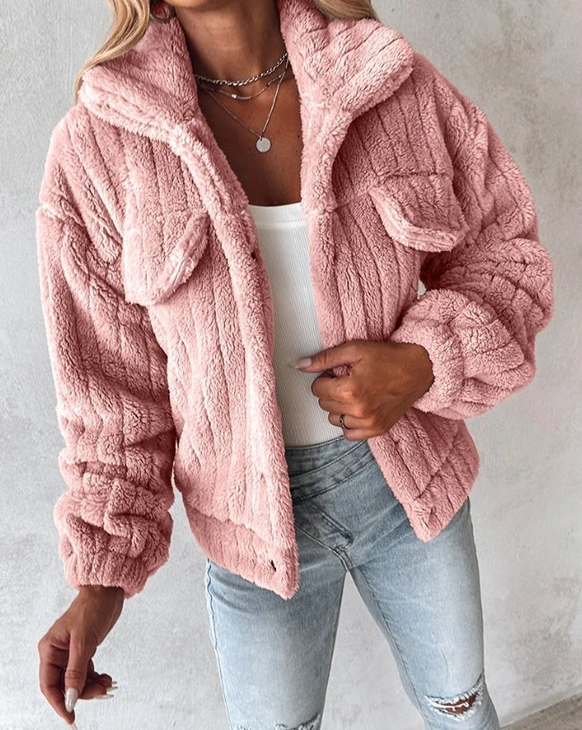 Sophia | Ribbed Fur Jacket