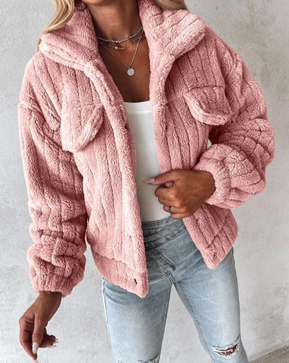 Sophia | Ribbed Fur Jacket