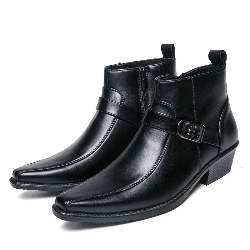 Blaine | Pointed Toe Retro Boots