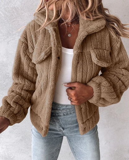 Sophia | Ribbed Fur Jacket