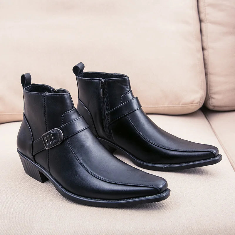 Blaine | Pointed Toe Retro Boots