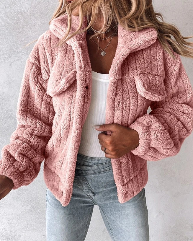 Sophia | Ribbed Fur Jacket