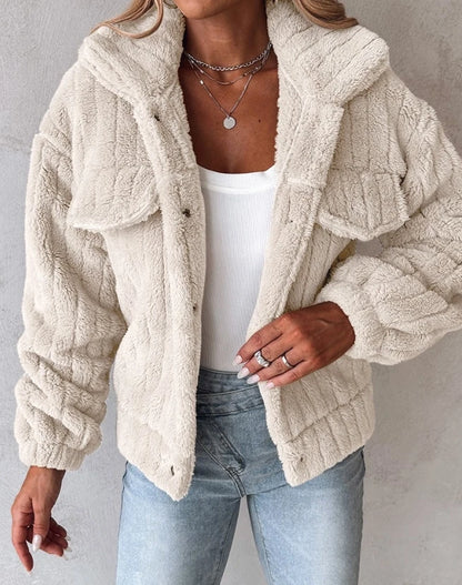 Sophia | Ribbed Fur Jacket