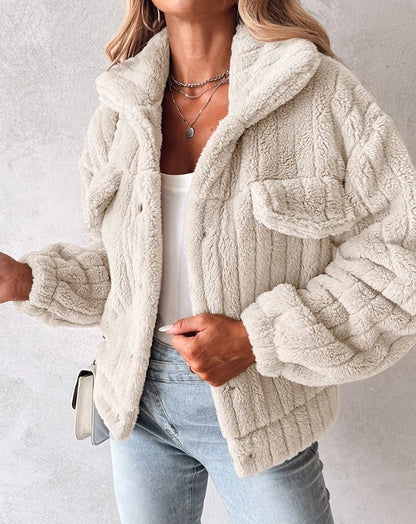 Sophia | Ribbed Fur Jacket