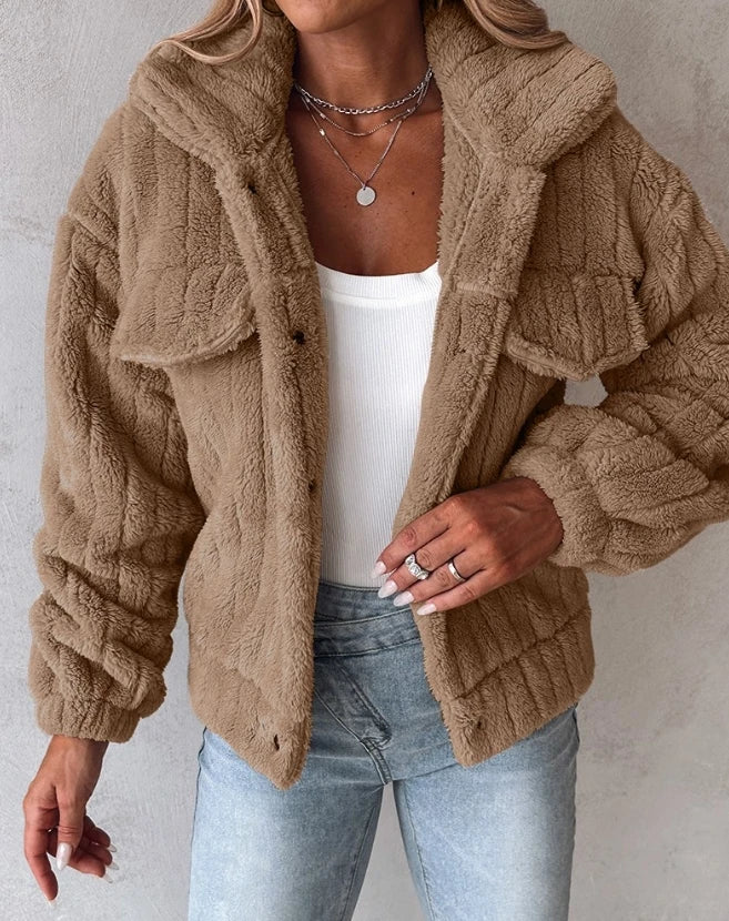 Sophia | Ribbed Fur Jacket